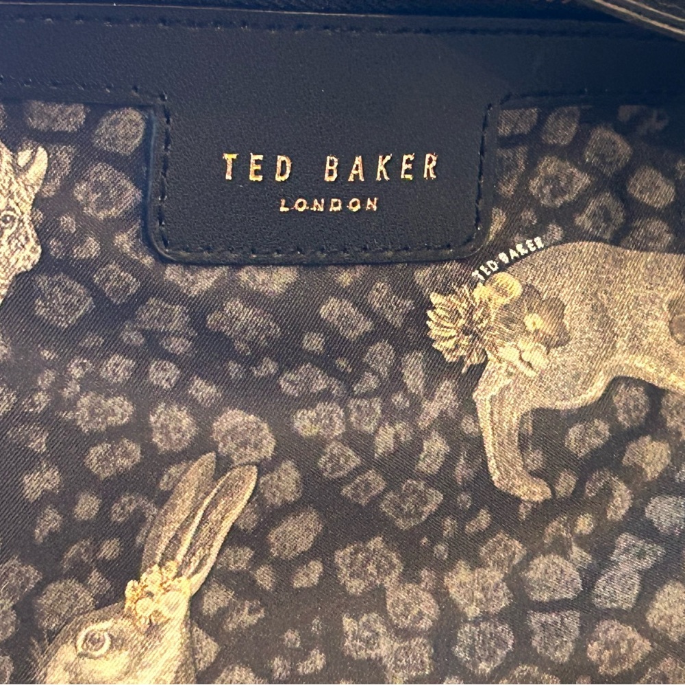 Ted Baker Black London Woman’s Cat Crossbody Bag 8” x 7.5” x 1.5” EUC - Picture 9 of 12